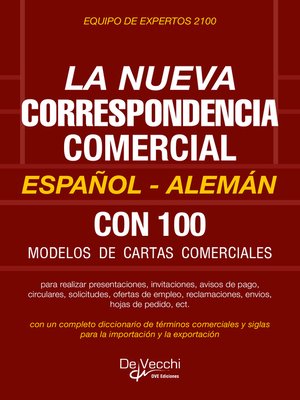 cover image of La nueva correspondencia comercial Español--Alemán